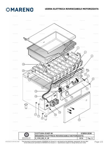 Pièces détachées MARENO ICBR912EIM 