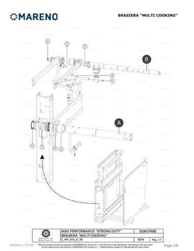 Pièces détachées MARENO SDMCP65E 