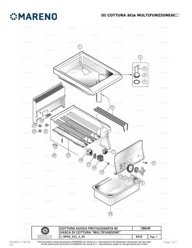 Pièces détachées MARENO VB64E-NP 