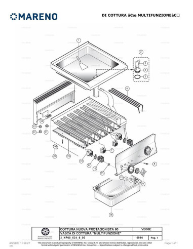 Pièces détachées MARENO VB66E-NP 