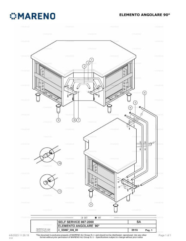 Pièces détachées MARENO SAE45 