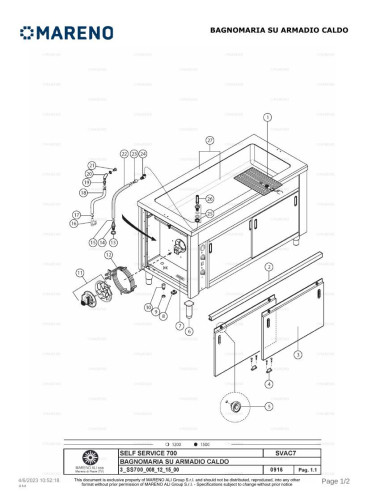 Pièces détachées MARENO SVAC715 