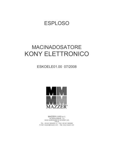 Pièces détachées MAZZER KONY-ELETTRONICO (200807-) Annee 200807- 