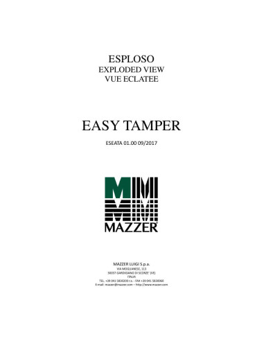 Pièces détachées MAZZER EASY-TAMPER (201709-) Annee 201709- 