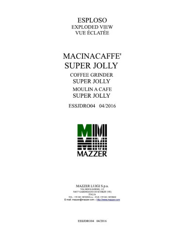 Pièces détachées MAZZER SUPER-JOLLY (201604-) 