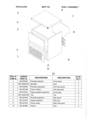 Pièces détachées MIGEL MGP105 Annee 0 