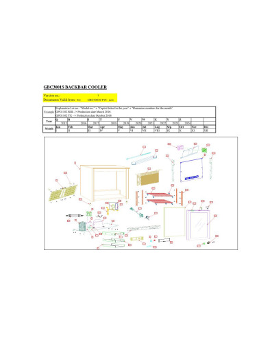 Pièces détachées METRO AG GBC3001S Annee 2018 