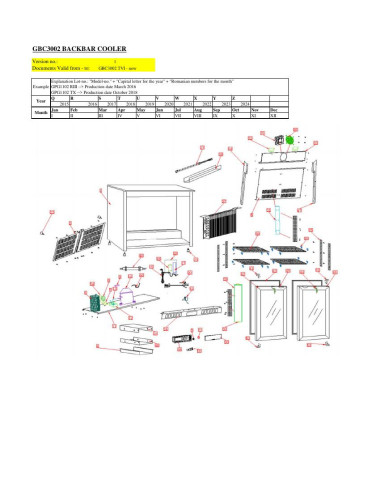 Pièces détachées METRO AG GBC3002 Annee 2018 