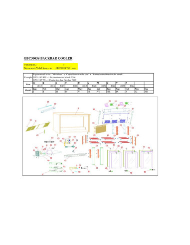 Pièces détachées METRO AG GBC3003S Annee 2018 