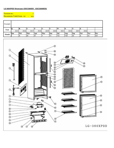 Pièces détachées METRO AG GSC2360BDD 