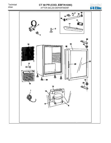 Pièces détachées MONDIAL FRAMEC CT50 PR Annee 2008 