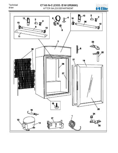 Pièces détachées MONDIAL FRAMEC CT65N C Annee 2008 