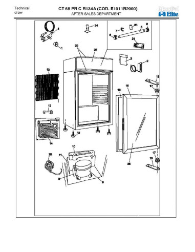 Pièces détachées MONDIAL FRAMEC CT65PRC R134A Annee 2009 