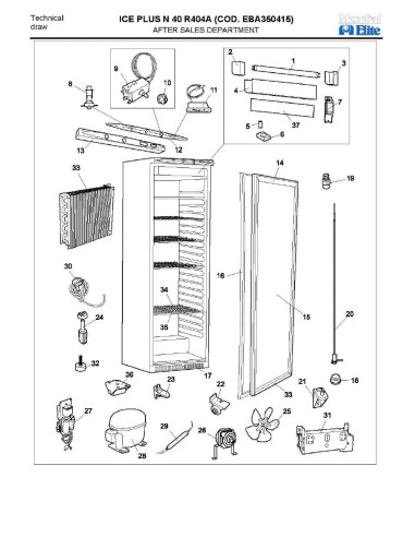 Pièces détachées MONDIAL FRAMEC ICE PLUS N40 R404A Annee 2005 