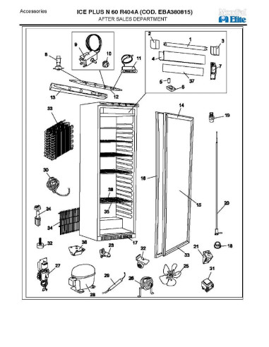 Pièces détachées MONDIAL FRAMEC ICE PLUS N60 R404A Annee 2008 