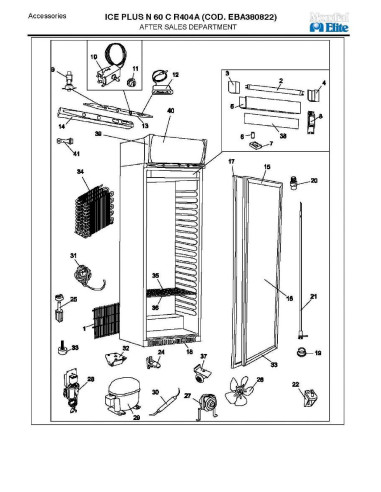 Pièces détachées MONDIAL FRAMEC ICE PLUS N60C R404A Annee 2009 