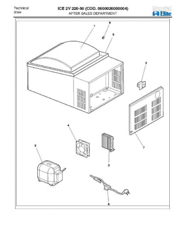 Pièces détachées MONDIAL FRAMEC ICE2V 220 50 Annee 2008 