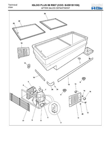 Pièces détachées MONDIAL FRAMEC IGLOO PLUS 89 R507 Annee 2008 