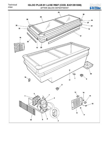 Pièces détachées MONDIAL FRAMEC IGLOO PLUS 91 LUXE R507 Annee 2008 