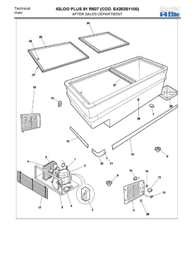 Pièces détachées MONDIAL FRAMEC IGLOO PLUS 91 R507 Annee 2009 