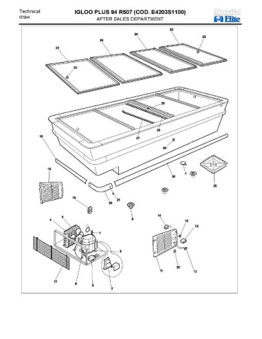 Pièces détachées MONDIAL FRAMEC IGLOO PLUS 94 R507 Annee 2008 