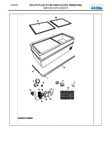 Pièces détachées MONDIAL FRAMEC IGLOO PLUS GT89 R404A Annee 2003 