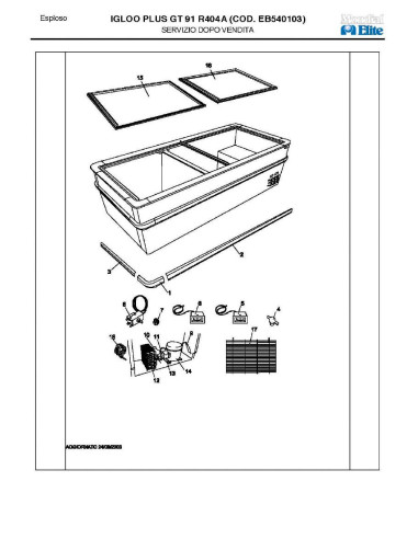 Pièces détachées MONDIAL FRAMEC IGLOO PLUS GT91 R404A Annee 2003 