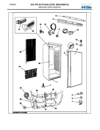 Pièces détachées MONDIAL FRAMEC KIC PR32 R134A Annee 2003 