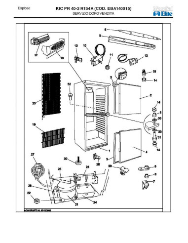 Pièces détachées MONDIAL FRAMEC KIC PR40 2 R134A Annee 2003 