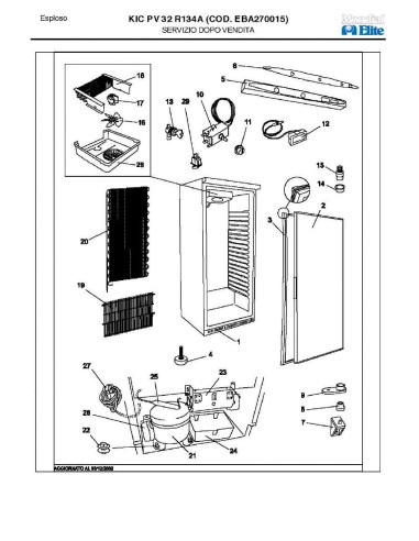 Pièces détachées MONDIAL FRAMEC KIC PV32 R134A Annee 2003 