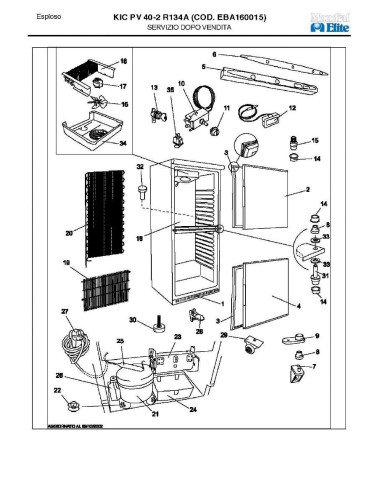 Pièces détachées MONDIAL FRAMEC KIC PV40 2 R134A Annee 2003 