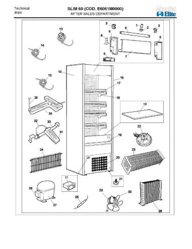 Pièces détachées MONDIAL FRAMEC SLIM 60 Annee 2008 