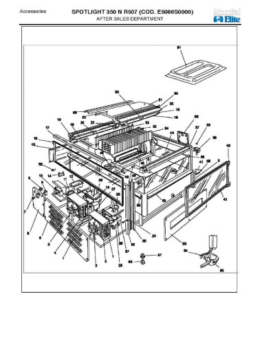 Pièces détachées MONDIAL FRAMEC SPOTLIGHT 350N R507 Annee 2009 