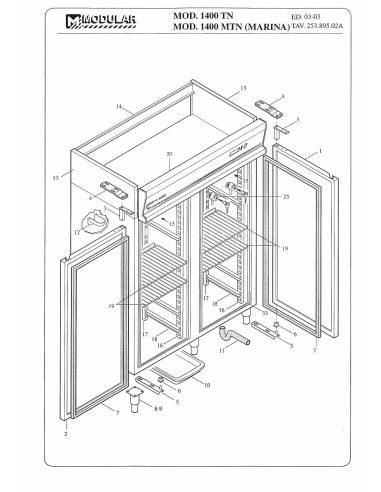 Pièces détachées MODULAR 1400MTN Annee 2003 