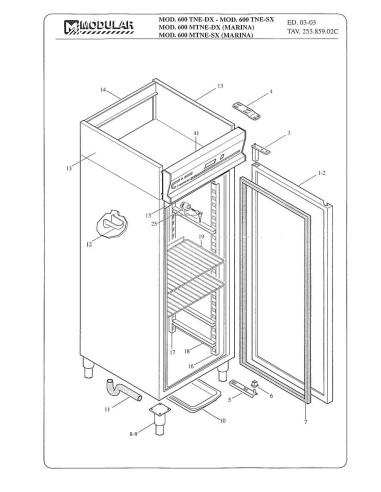 Pièces détachées MODULAR 600MTNE-DX Annee 2003 