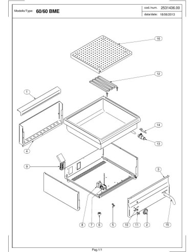 Pièces détachées MODULAR 60-60-BME Annee 06-2013 