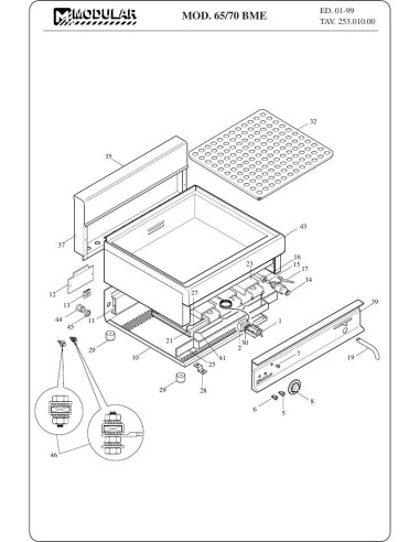 Pièces détachées MODULAR 65-70BME Annee 01-1999 