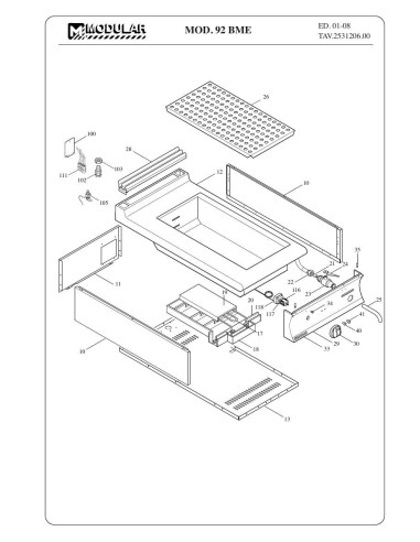 Pièces détachées MODULAR 92-BME Annee 01-2008 