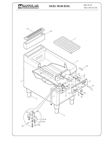 Pièces détachées MODULAR 90-40-BMG Annee 2007 