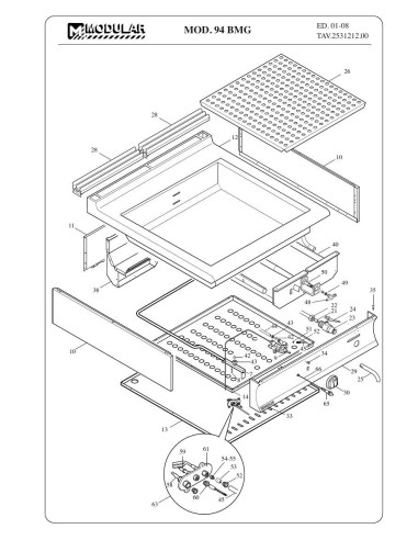 Pièces détachées MODULAR 94-BMG Annee 2008 