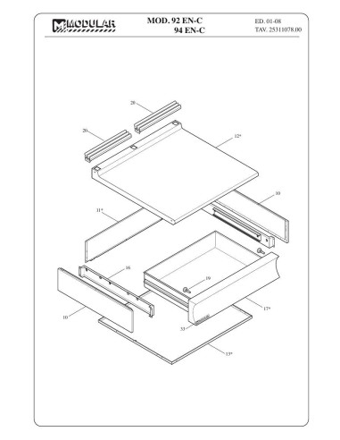 Pièces détachées MODULAR 92-EN-C Annee 2008 