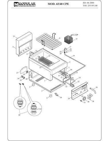 Pièces détachées MODULAR 65-40-CPE Annee 2000 