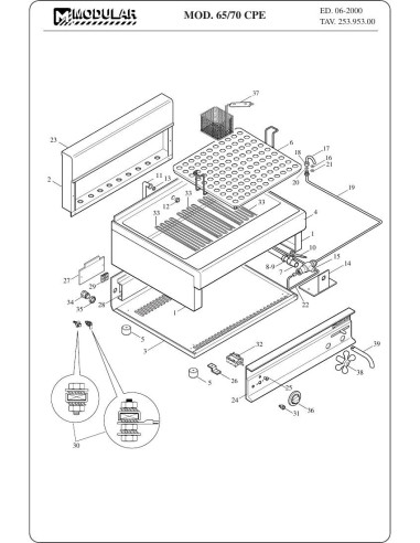 Pièces détachées MODULAR 65-70-CPE Annee 2000 