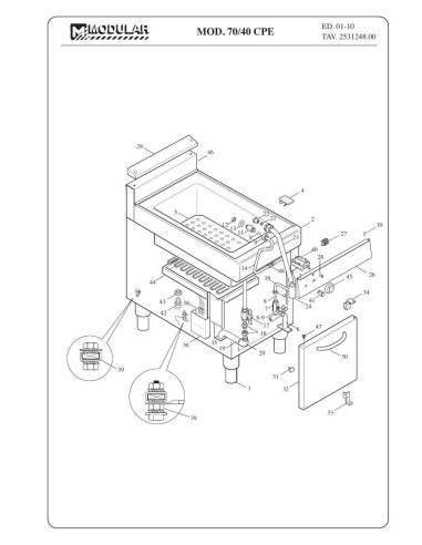 Pièces détachées MODULAR 70-40CPE Annee 2010 