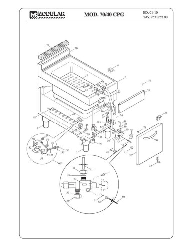 Pièces détachées MODULAR 70-40CPG Annee 2010 