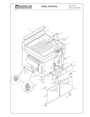 Pièces détachées MODULAR 70-70-CPE Annee 2010 