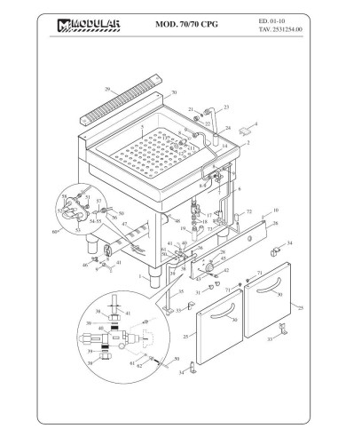 Pièces détachées MODULAR 70-70CPG Annee 2010 