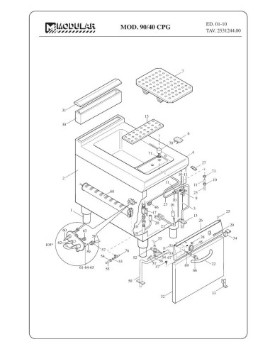 Pièces détachées MODULAR 90-40-CPG Annee 2010 