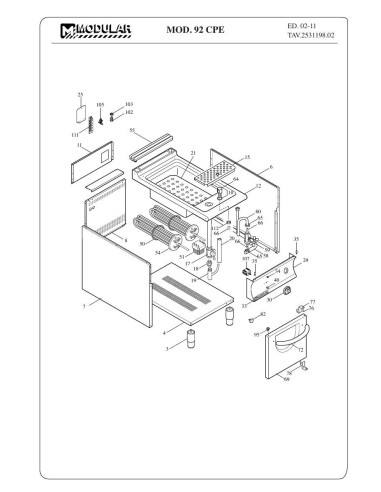 Pièces détachées MODULAR 92-CPE Annee 2011 