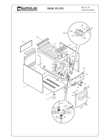 Pièces détachées MODULAR 92-CPG Annee 2010 